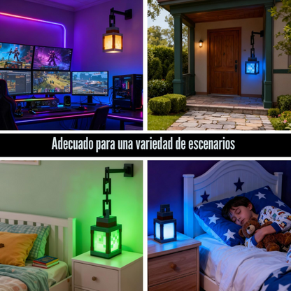 Lámpara de bloques 16 colores con mando