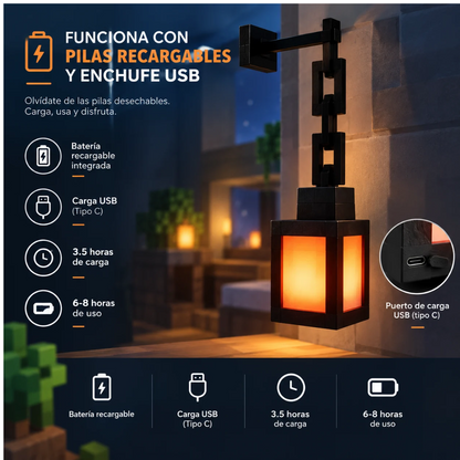 Lámpara de bloques 16 colores con mando